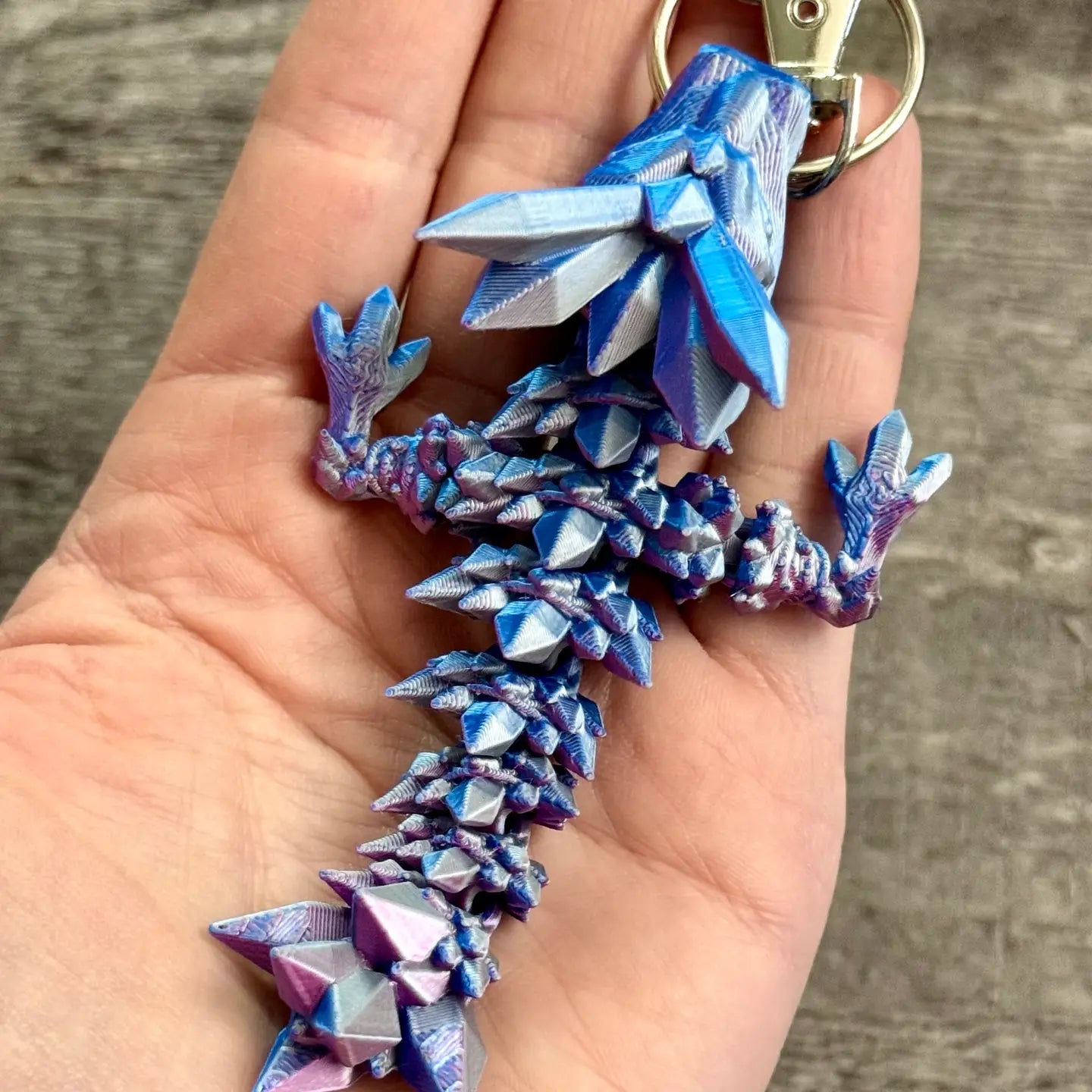 Crystal Dragon Keychain