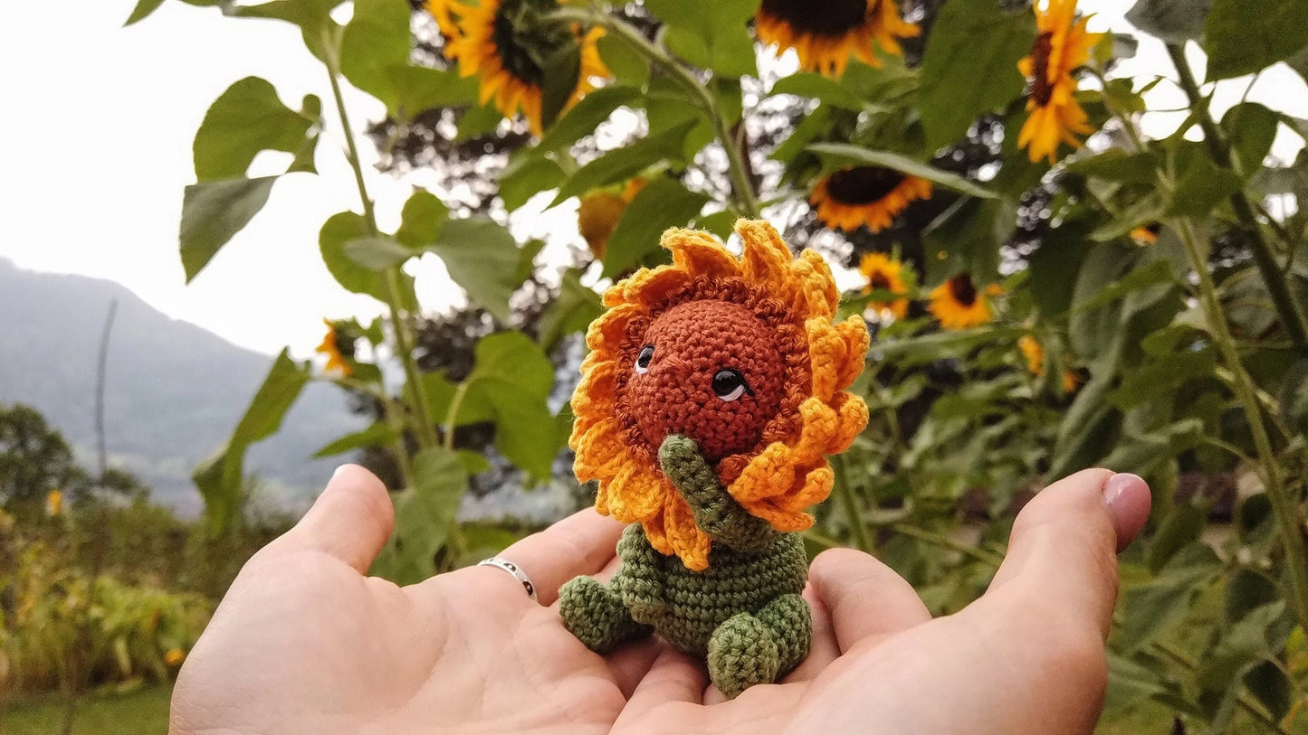 Crocheted Sunflower Person