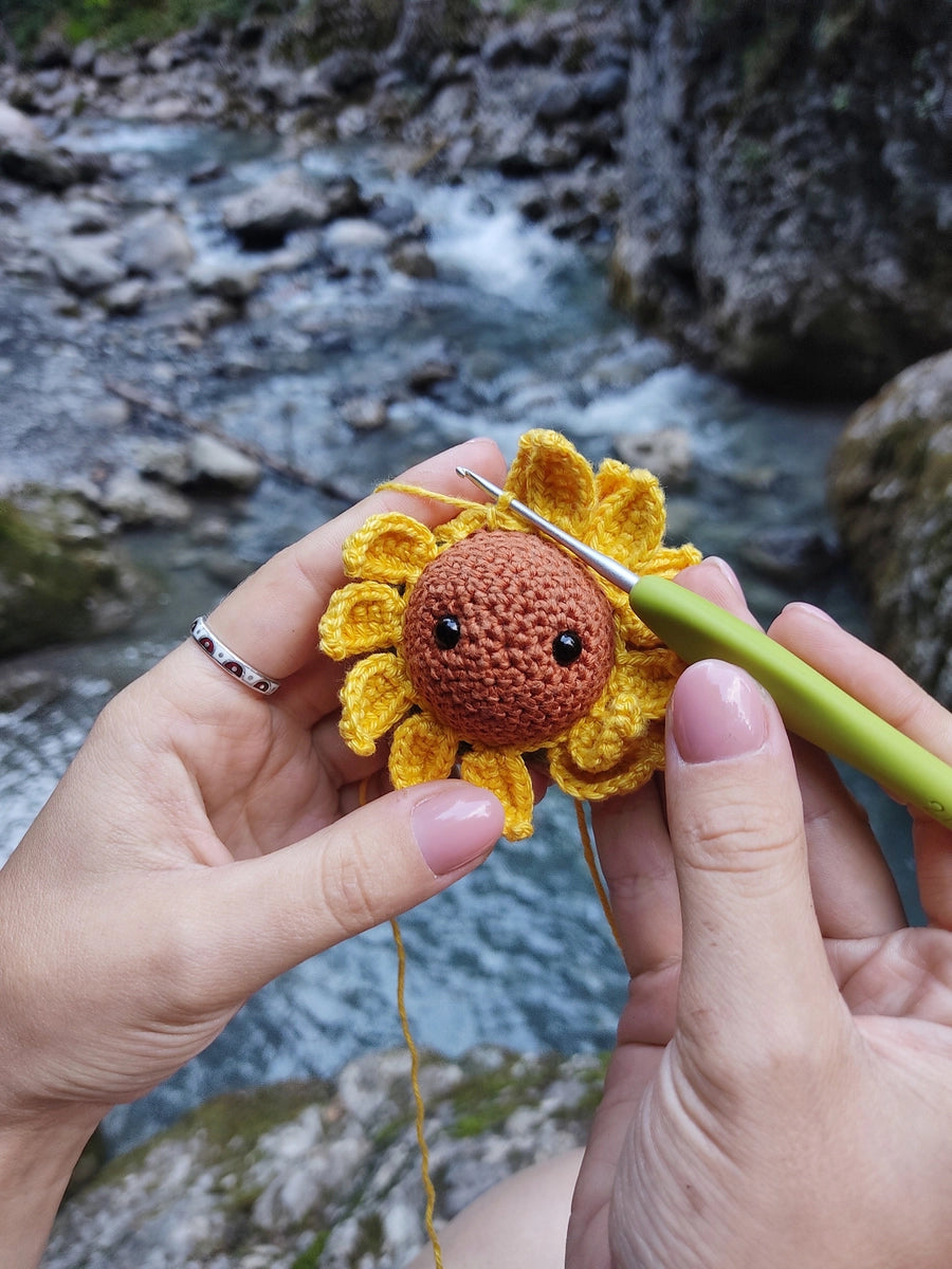 Crocheted Sunflower Person