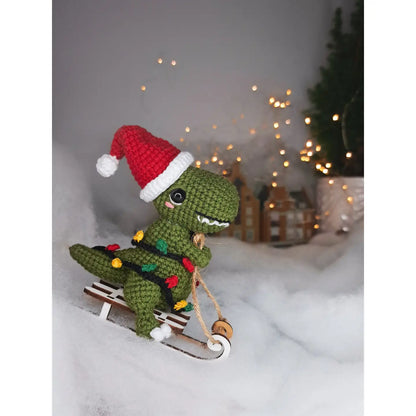 Crochet Christmas Dino