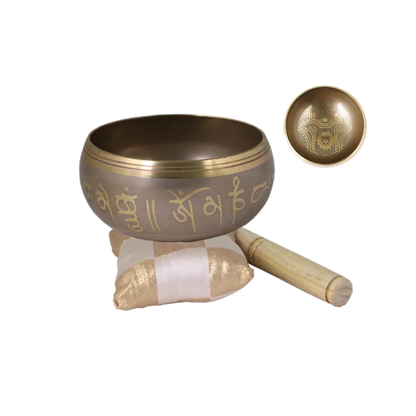 Tibetan Singing Bowl: Hamsa Hand