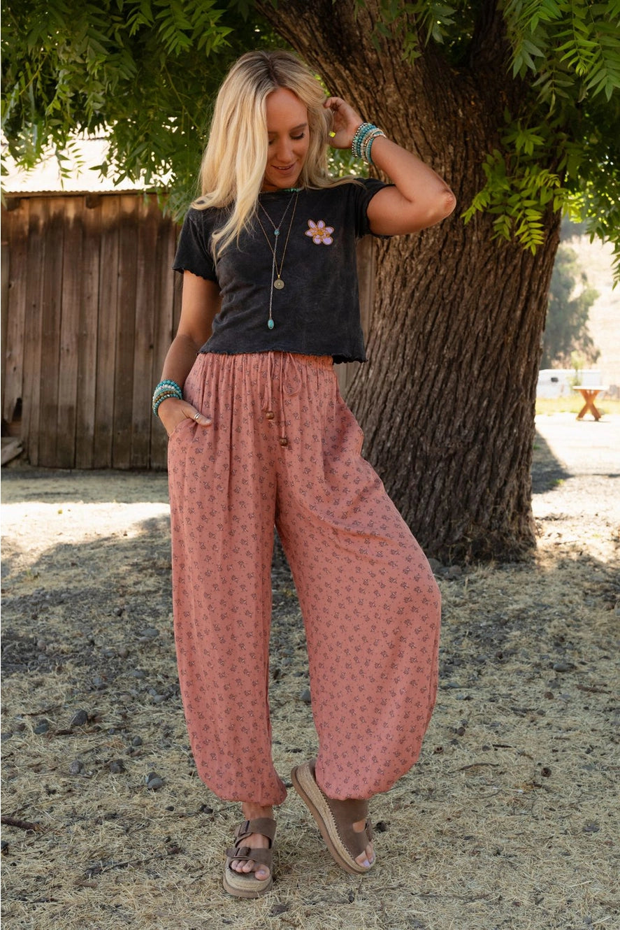 Wide Leg Cinched Pants