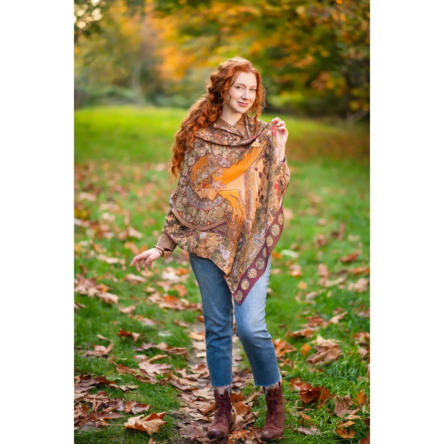Dream Weaver Bohemian Scarf with Zodiac Signs