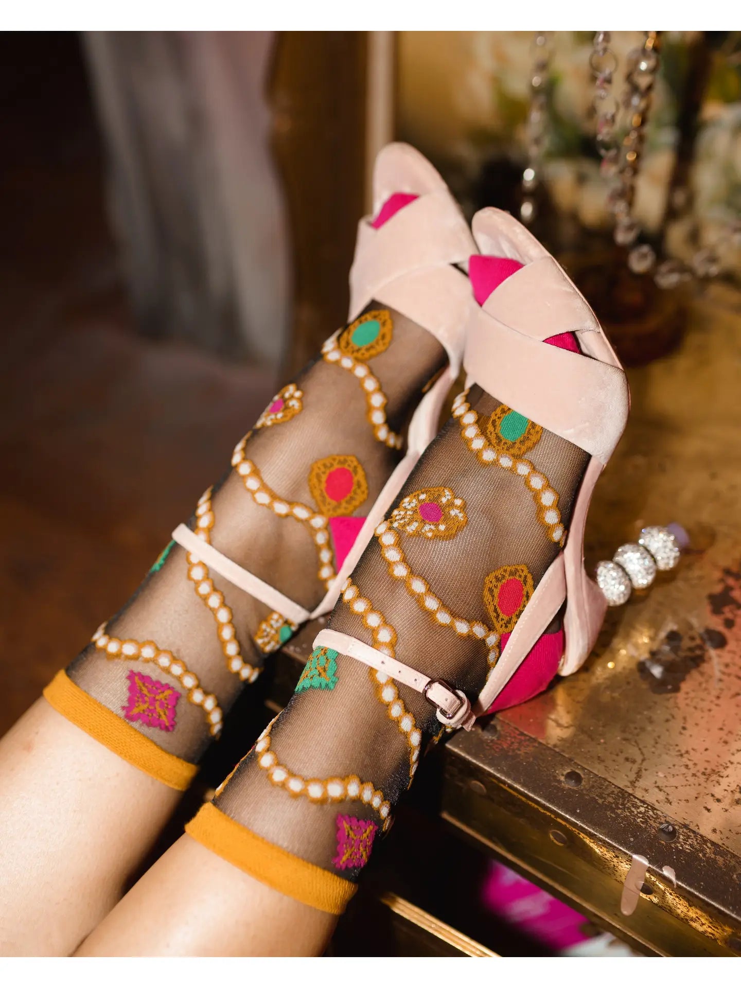 Pearls And Jewels Socks