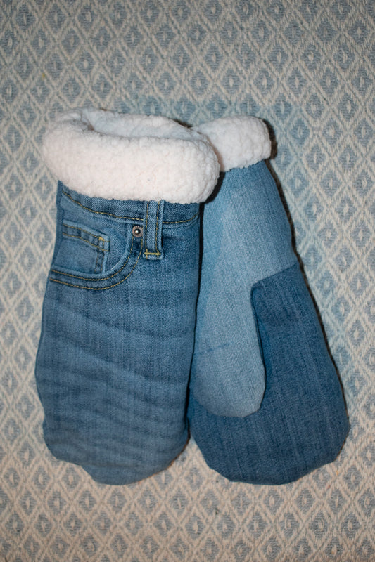Denim On Denim Mittens