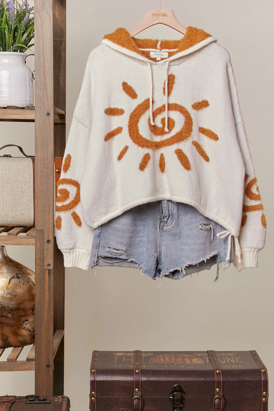 Sun patch Hooded Sweater