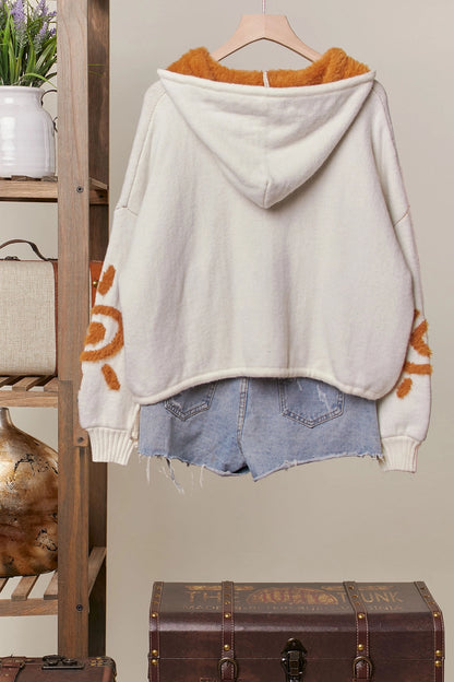 Sun patch Hooded Sweater