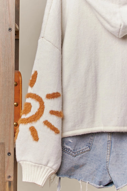 Sun patch Hooded Sweater