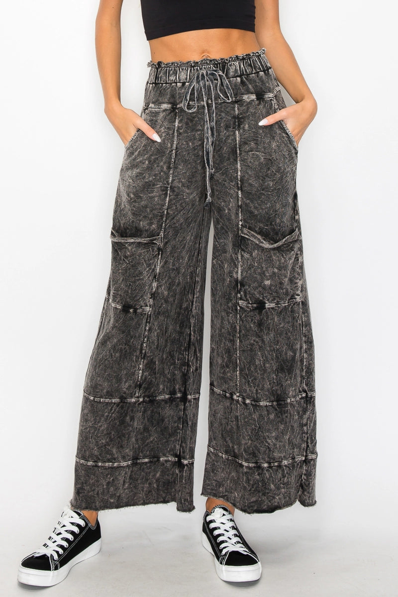 Wide Leg Cropped Pants