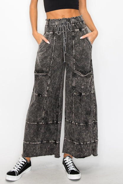 Wide Leg Cropped Pants