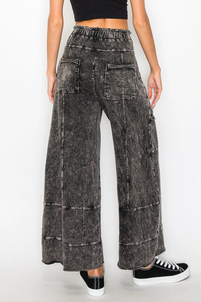 Wide Leg Cropped Pants