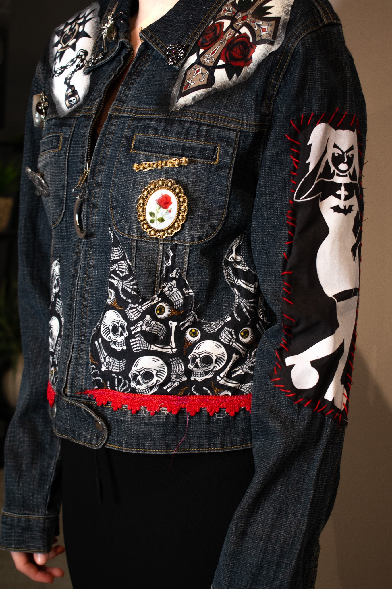 Skull Denim Jacket | Small