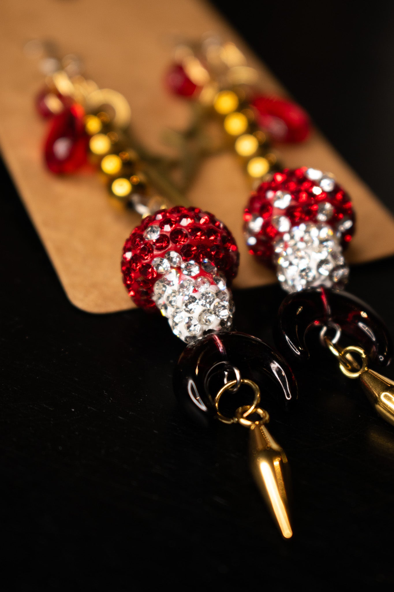 Mystic Mushroom Dangle Earrings