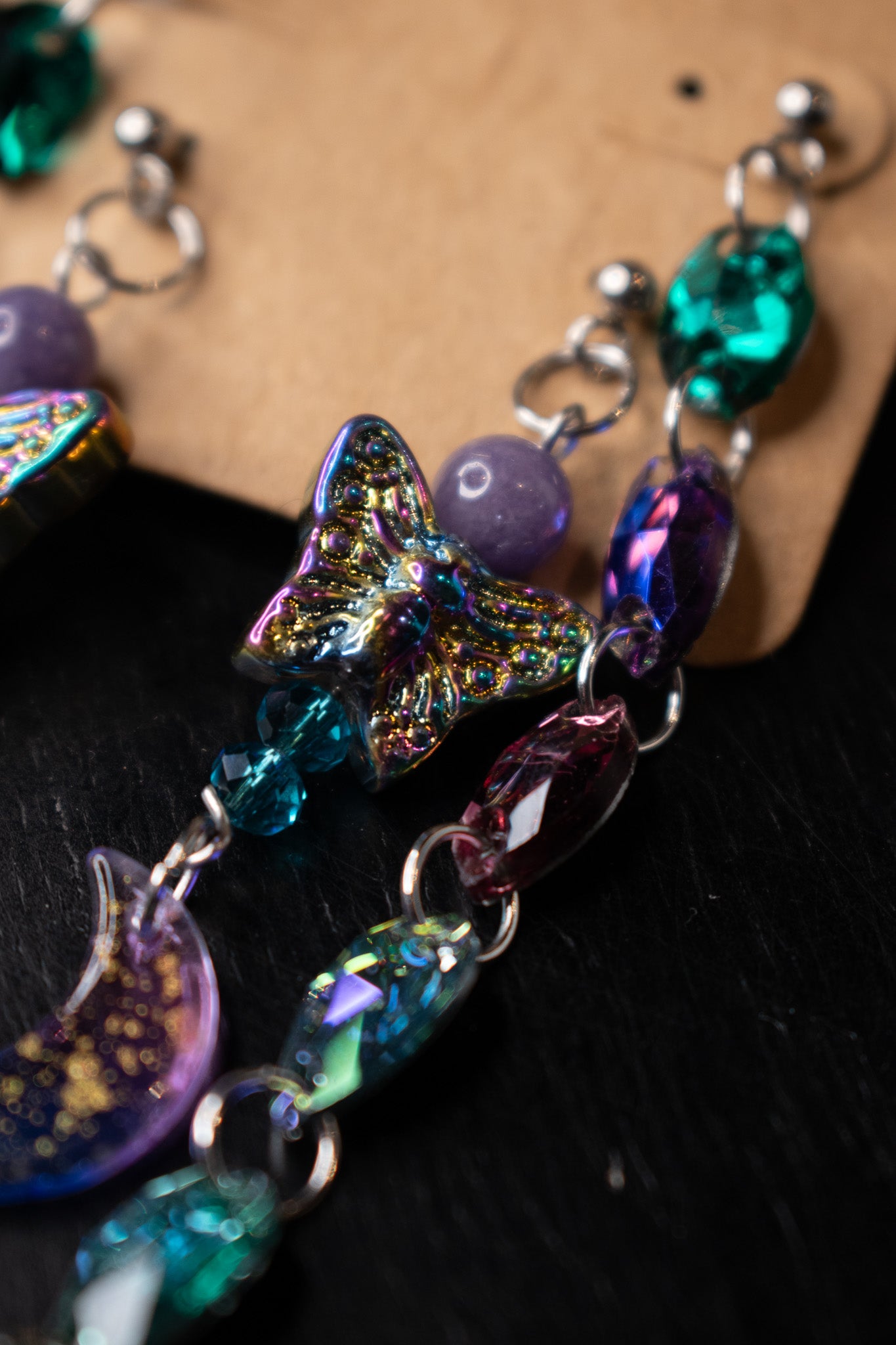 Moon Fly Earring set