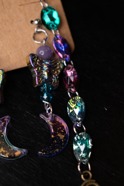 Moon Fly Earring set