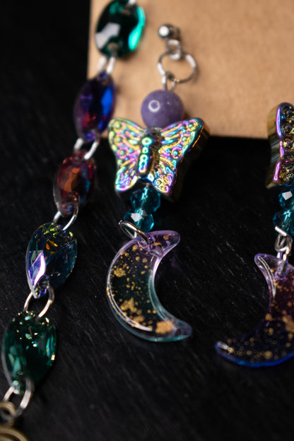 Moon Fly Earring set