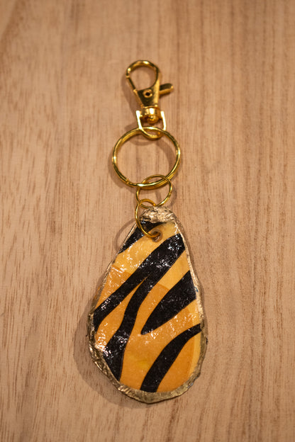 Oyster Shell Bag Charm (Tiger)