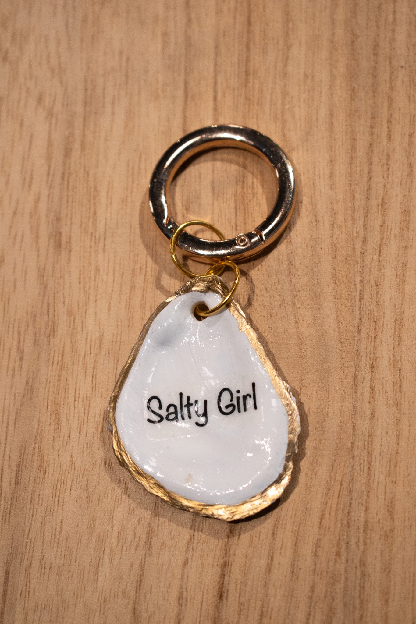 Oyster Shell Bag Charm (Salty Girl)