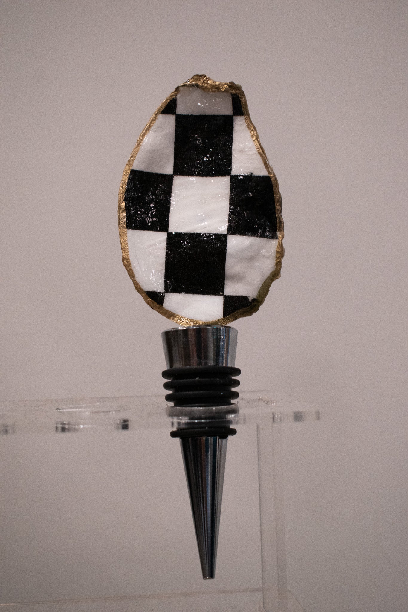 Oyster Shell Wine Cork (Checker)