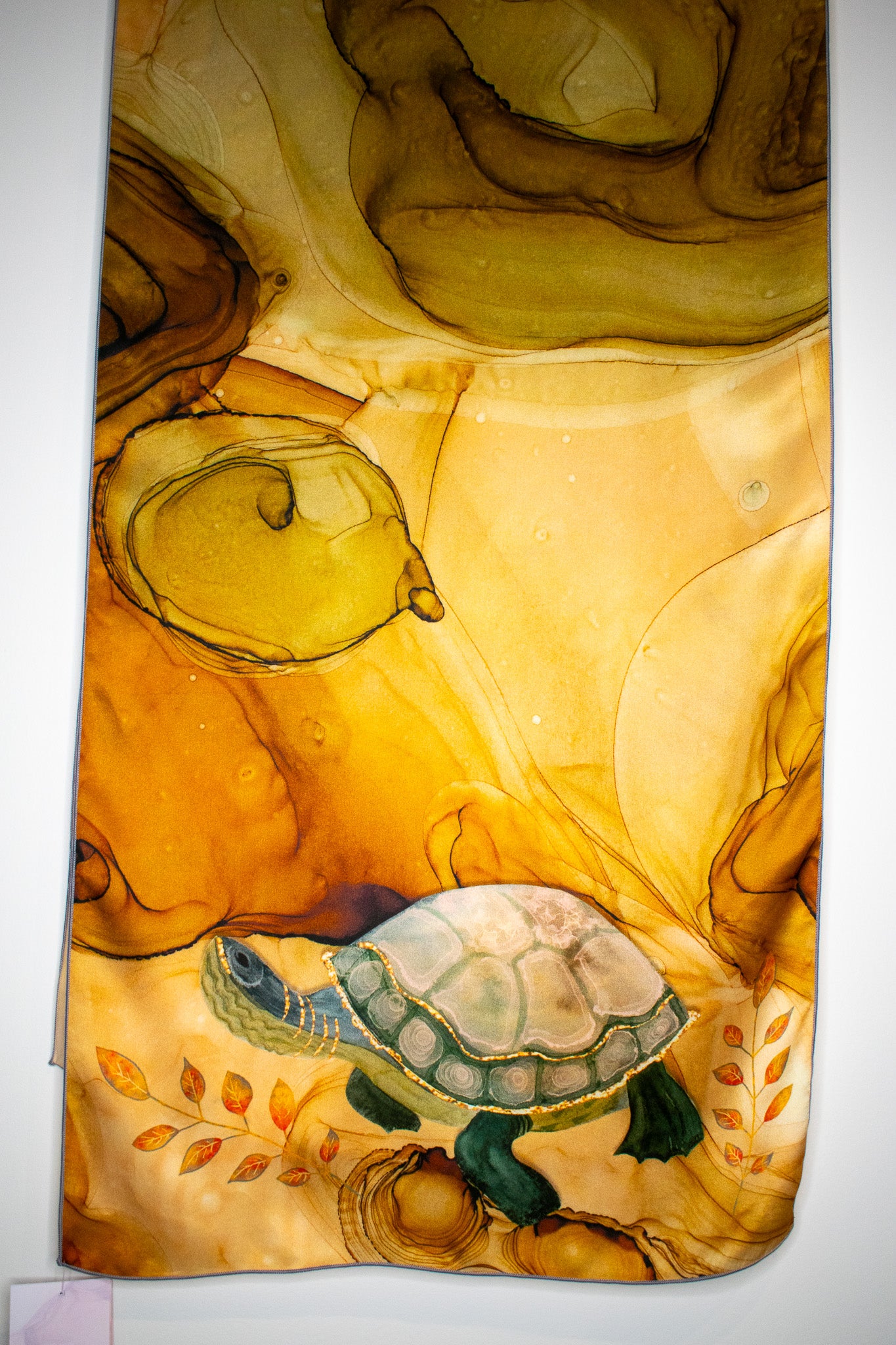 Turtle No. 2 Silk Scarf (16” X 72”)