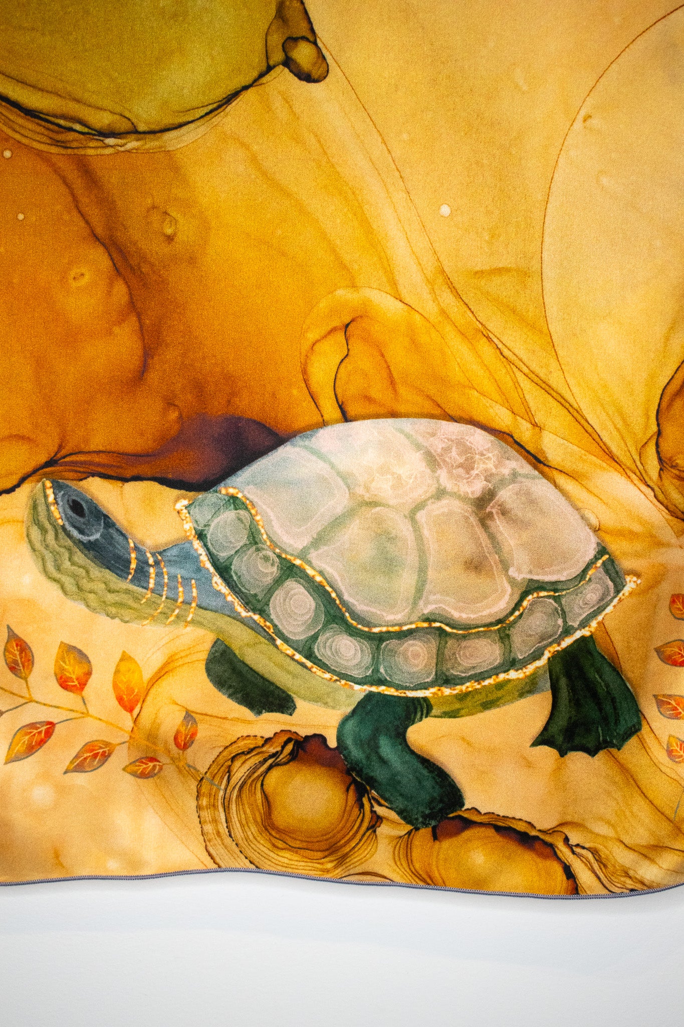 Turtle No. 2 Silk Scarf (16” X 72”)