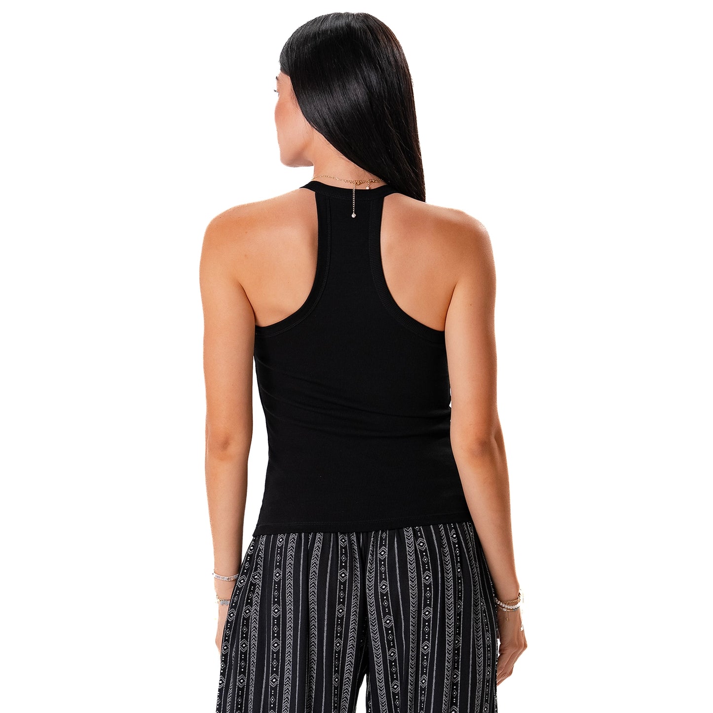 Black Ribbed Top