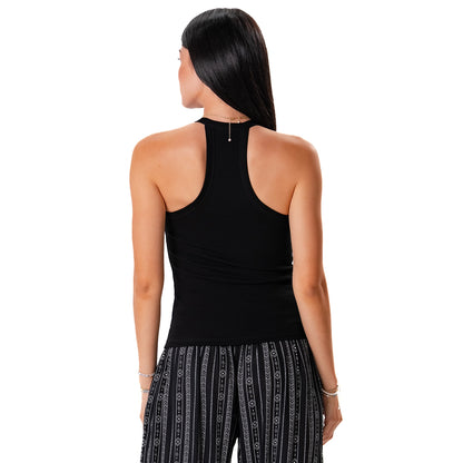 Black Ribbed Top