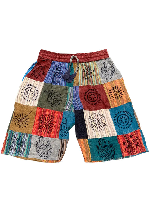 Unblocked Patchwork Shorts