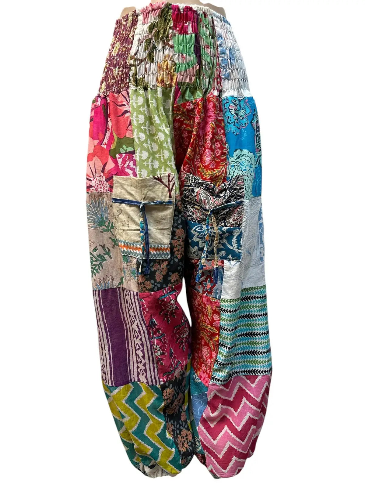 Multi Color Patchwork Festival Pants