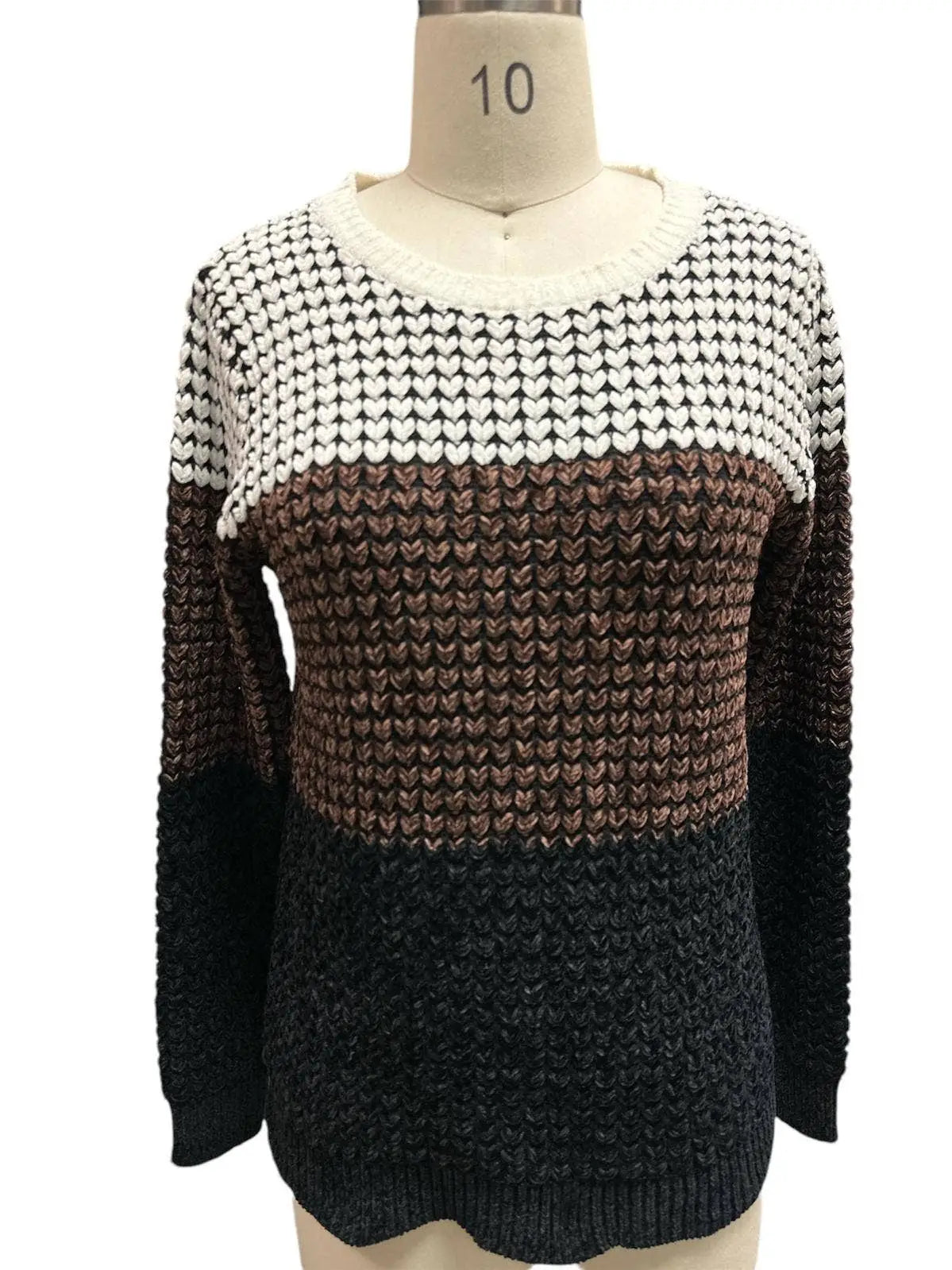 Grey Ombré Round Neck Top