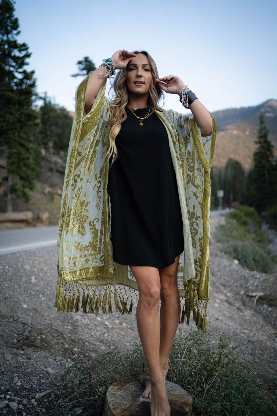 Crushin’ on You Velvet Kimono