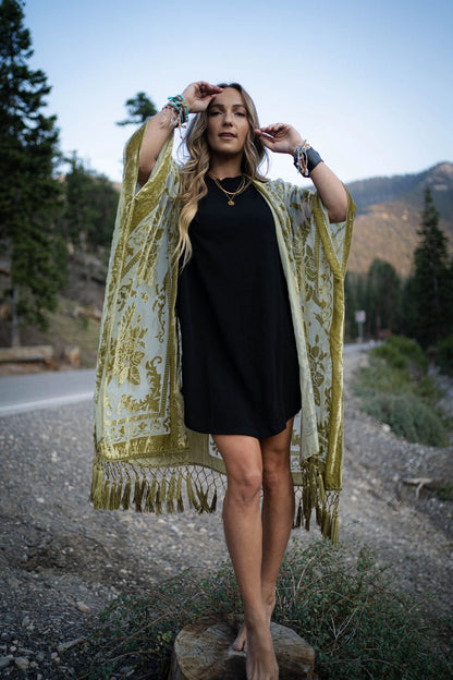Crushin’ on You Velvet Kimono