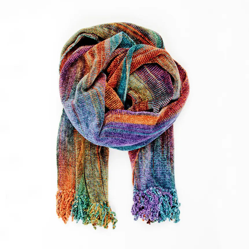 Handwoven Bamboo Chenille Scarf
