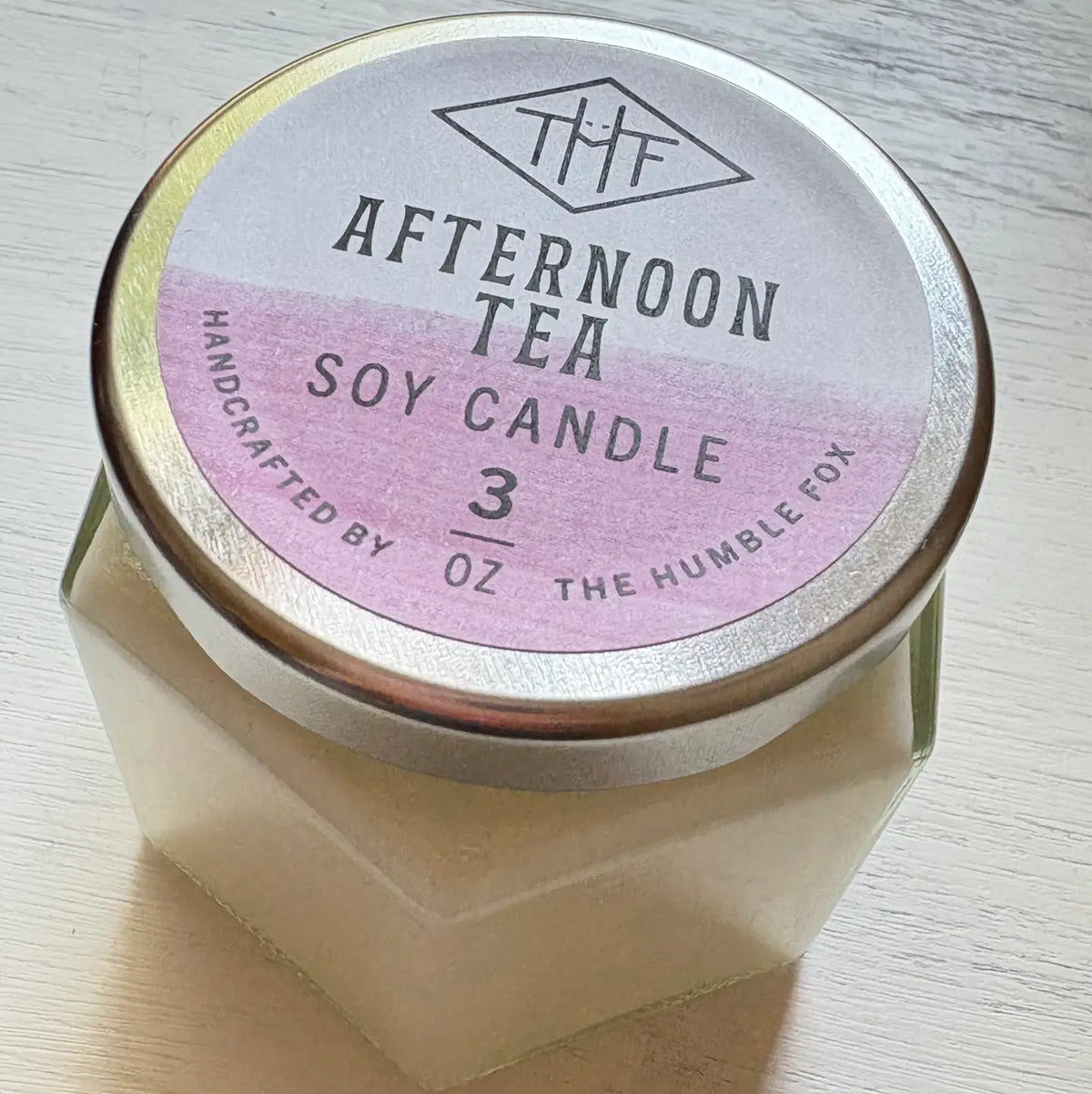 Afternoon Tea Soy Candle - 3oz Hexagon Jar
