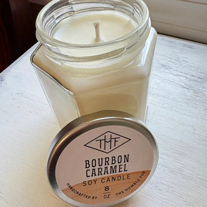 Butterscotch Brûlée Soy Candle - 3oz Hexagon Jar