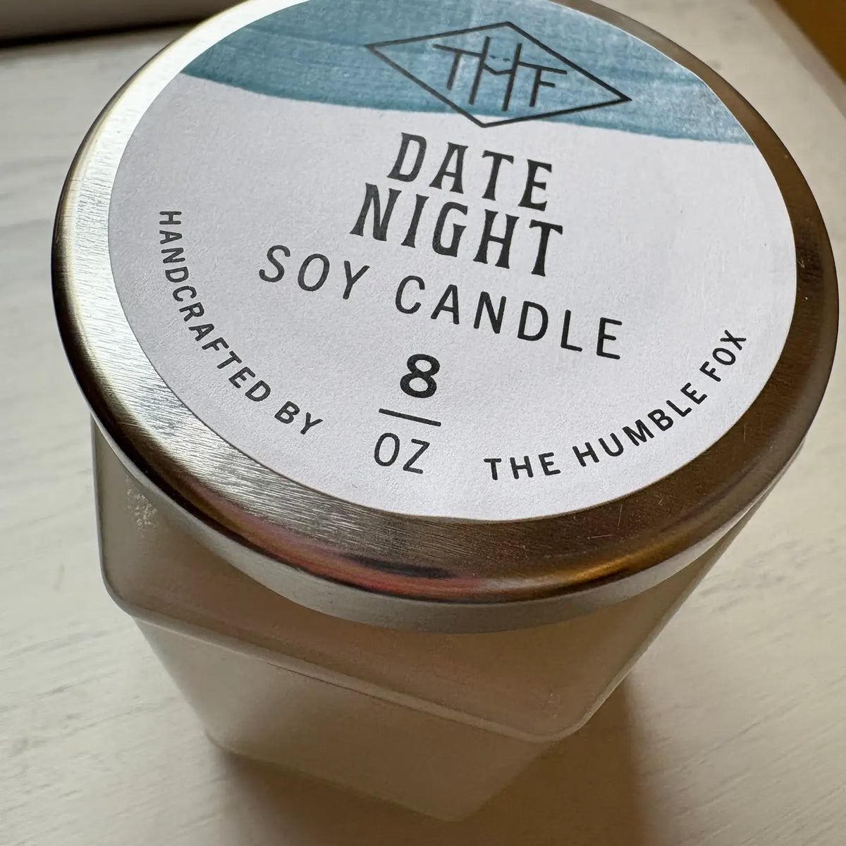 Date Night Soy Candle - 8oz Hexagon Jar