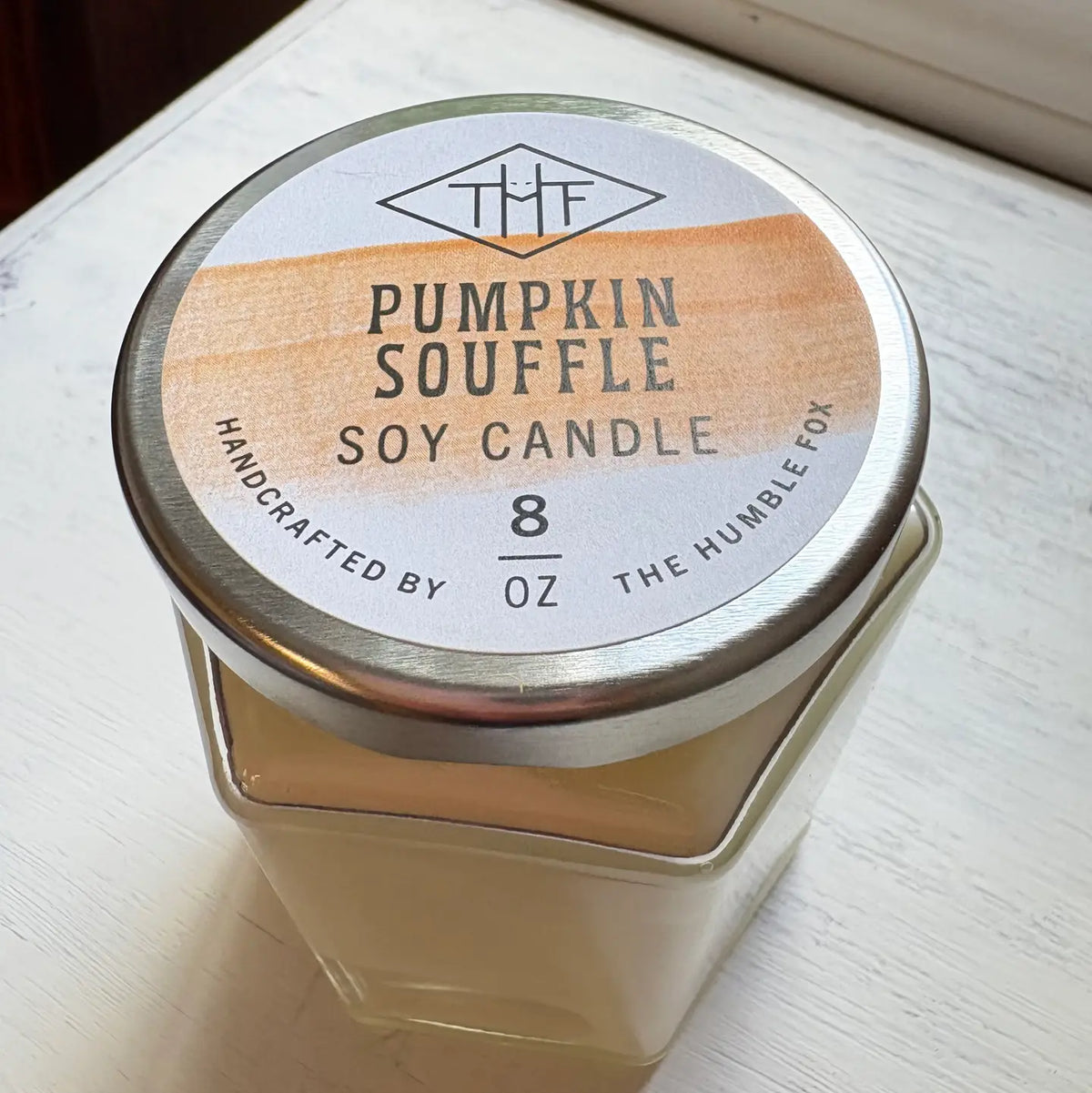 Pumpkin Soufflé Soy Candle - 8oz Hexagon Jar