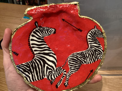 Galloping Zebra Jewelry Dish
