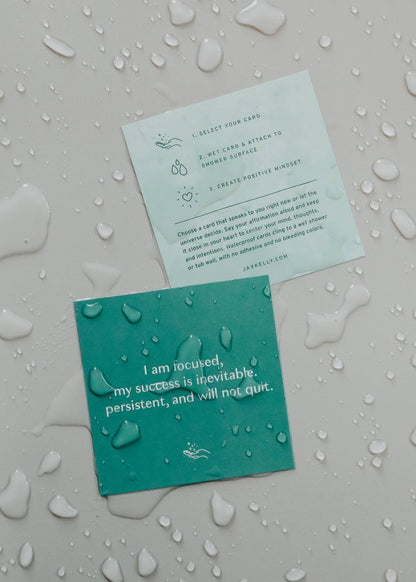 Shower Affirmation Cards (Abundance)