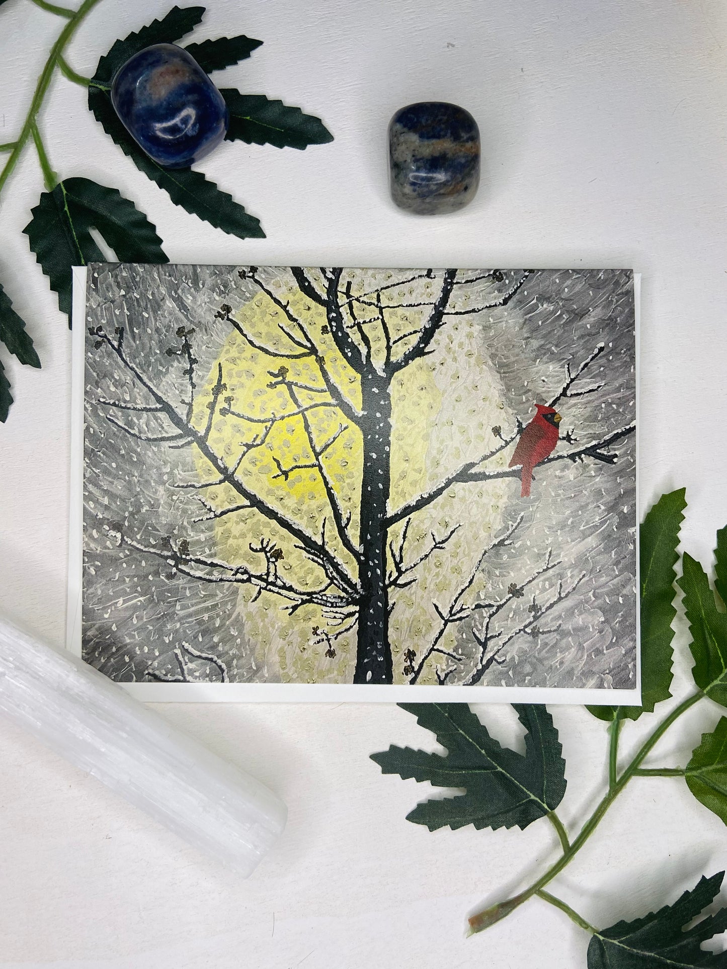 Equinox Moon: First Snow (Blank Card)