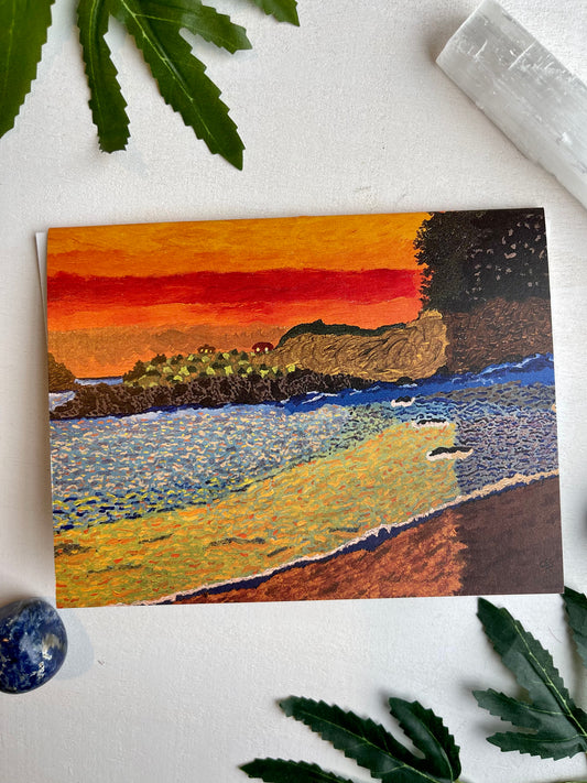 Low Tide At Sea Ranch (Blank Card)