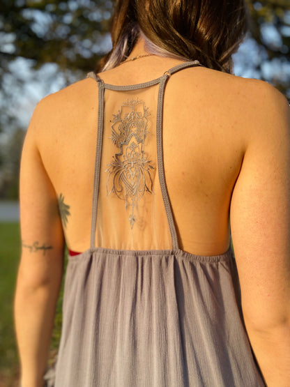 Sacred Lotus Slip Dress